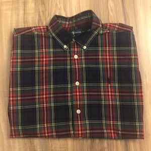 🎄Ralph Lauren Plaid Cotton Shirt Boys L (16/18)